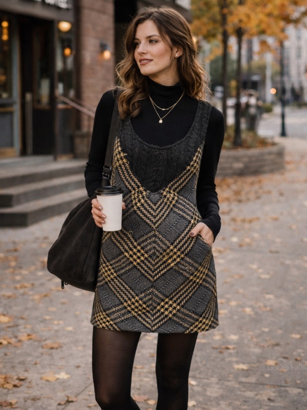 Free People Parker Tweed Jumper Dress Excellent Condition Size Small